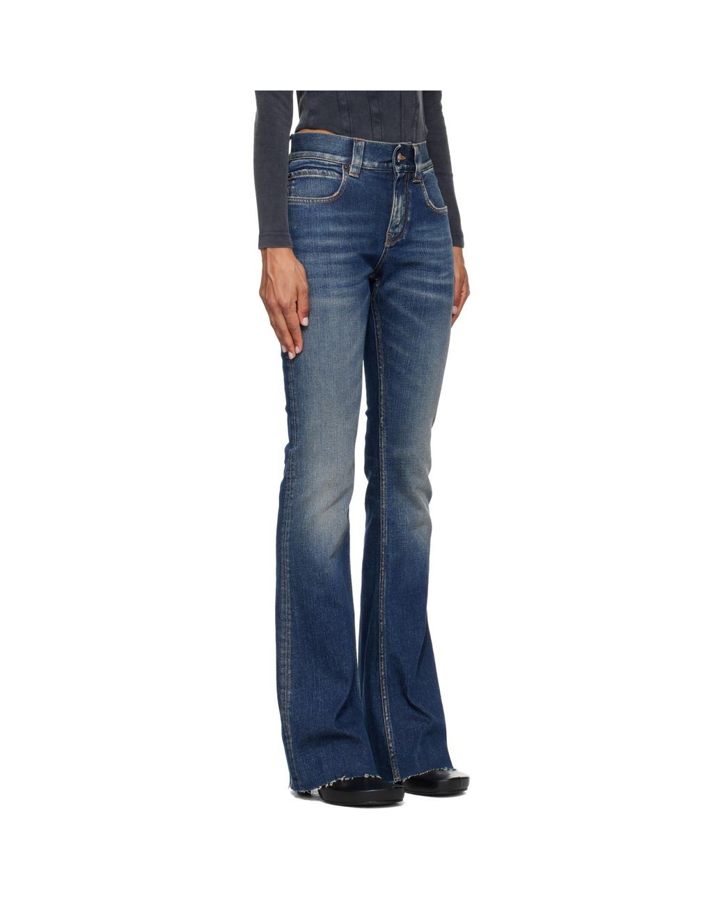 Balenciaga Blue Slim Fit Bootcut Jeans