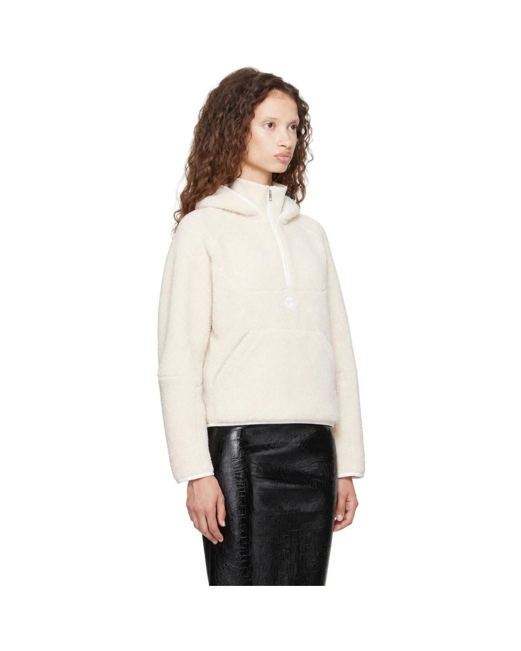 Coperni White Off- Sherpa Hoodie