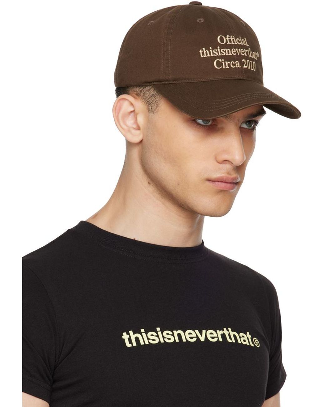 thisisneverthat キャップ ベージュ ブラウン thisisneverthat Times Cap in Brown for Men | Lyst