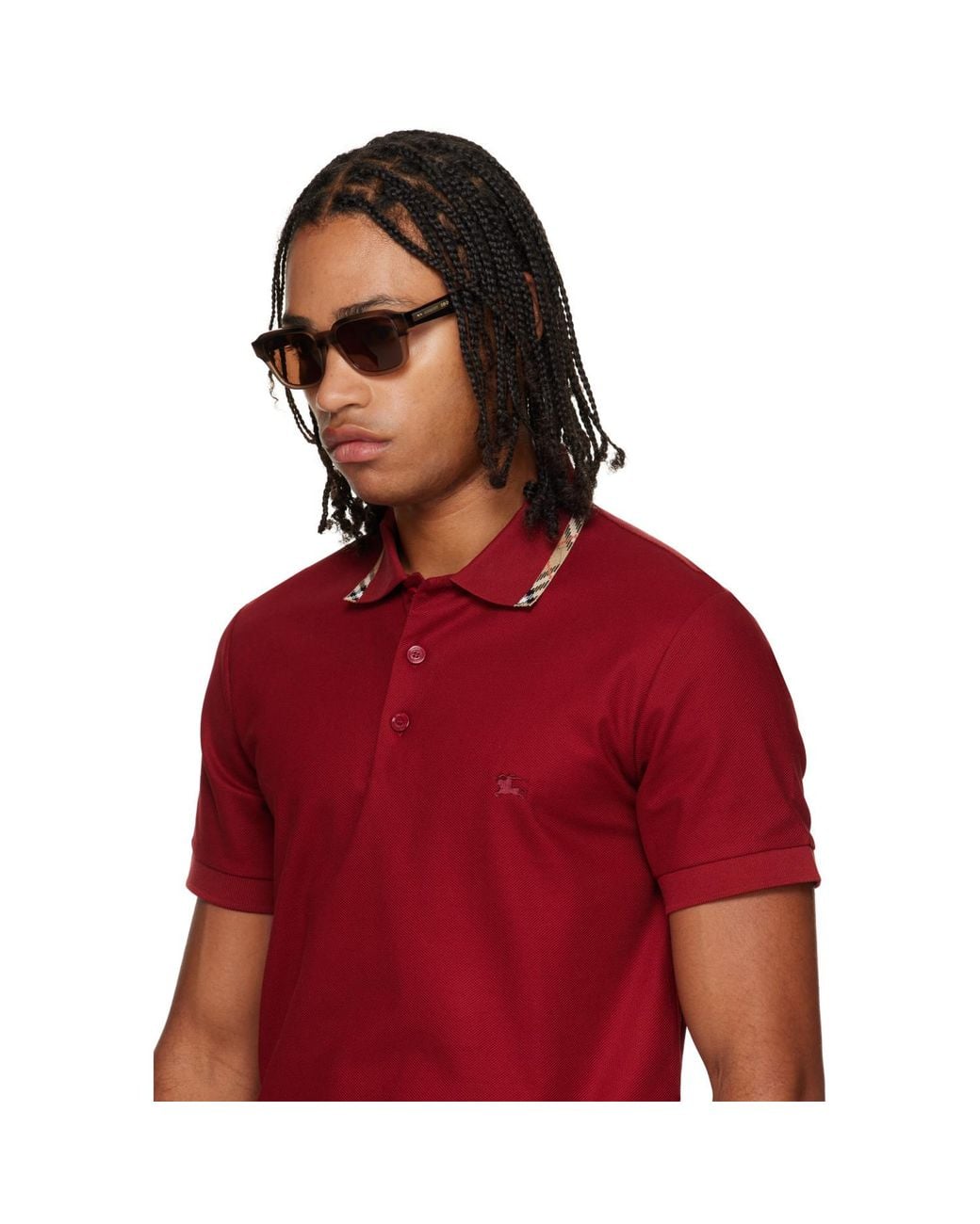 Burberry Brown Square Sunglasses for men