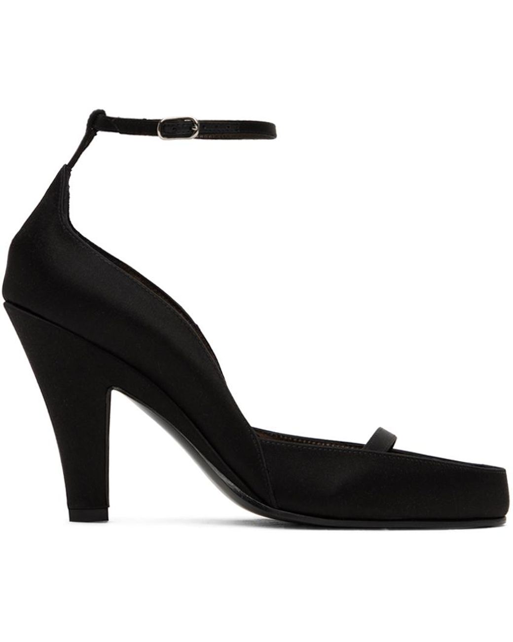The Row Ankle Strap Heels in Black Lyst UK