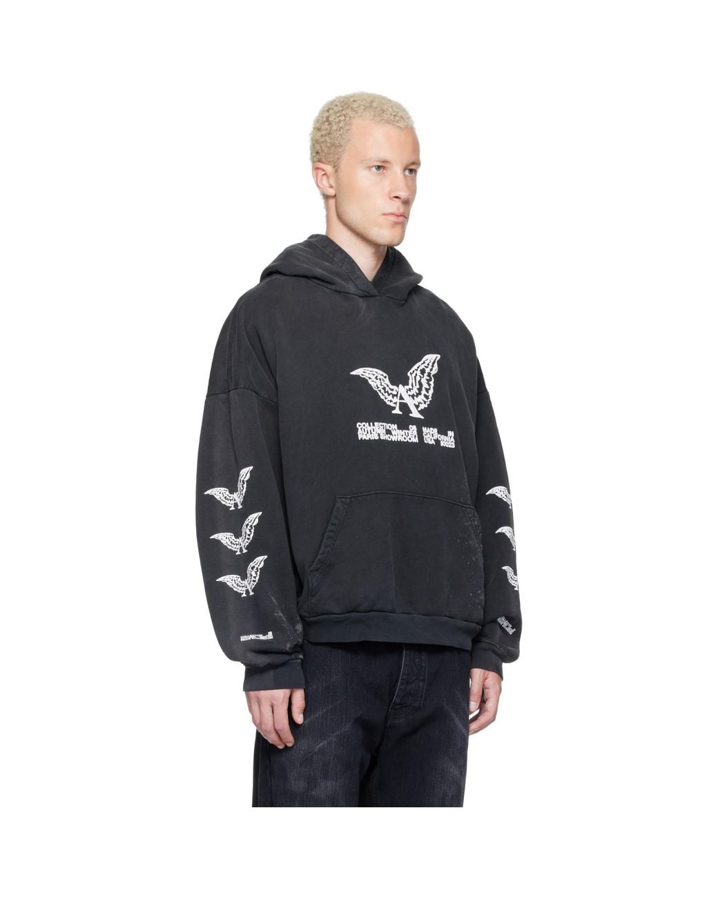 ALEXANDER DIGENOVA Black Showroom Hoodie for men