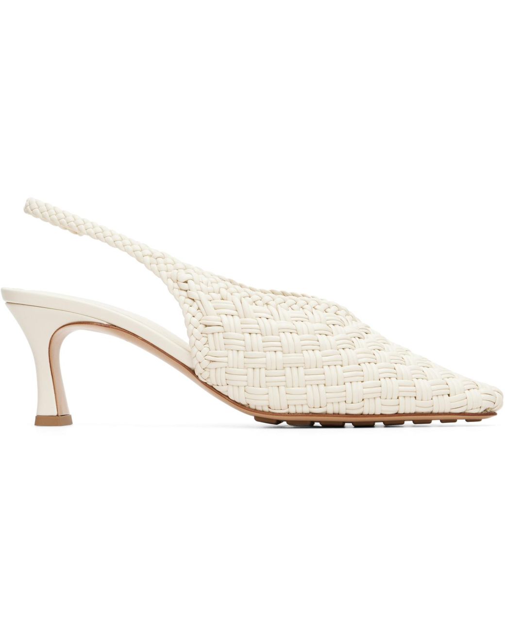 Bottega Veneta White Off- Sofia Heels