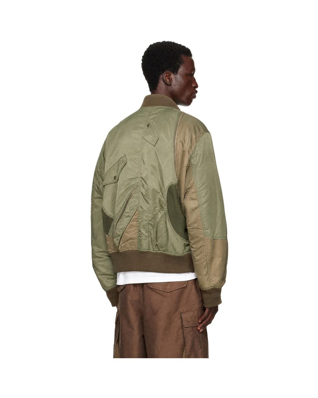 Undercover Green Up2F9201 Bomber Jacket for men