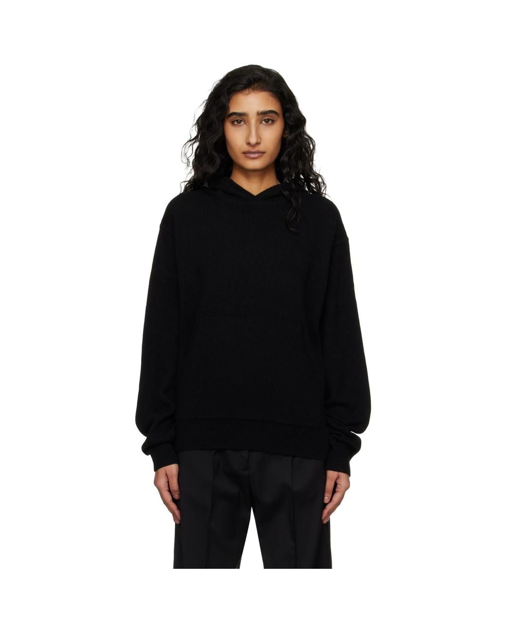 Acne Black Cashmere Hoodie