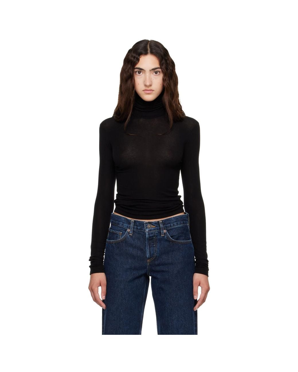 Agolde Black Ae Pascale Turtleneck