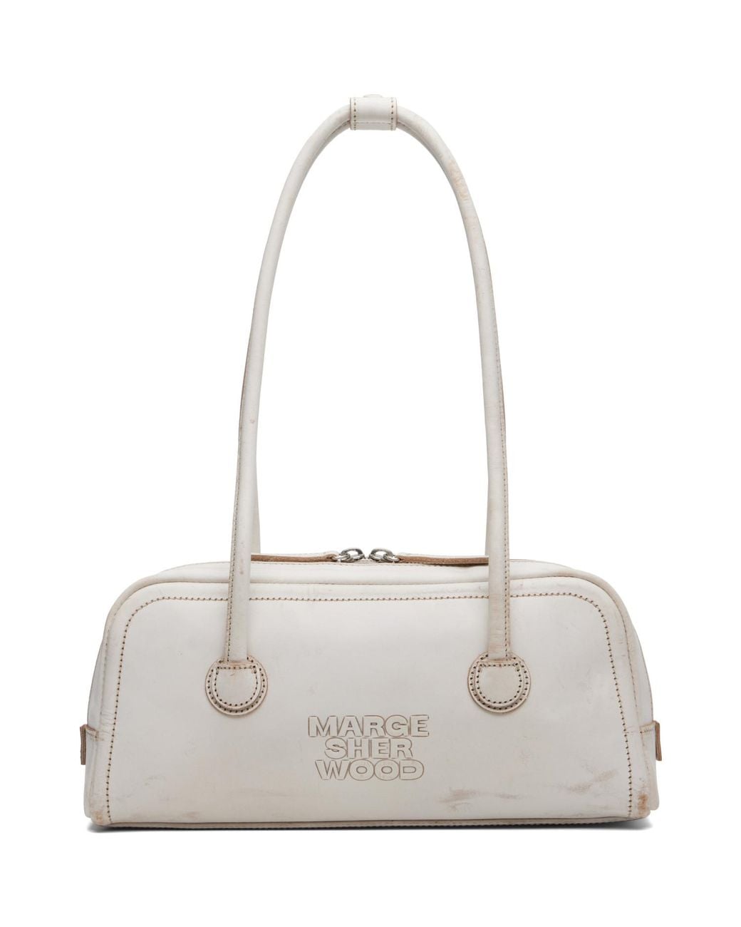 MARGE SHERWOOD Gray Soft Boston Ew Bag