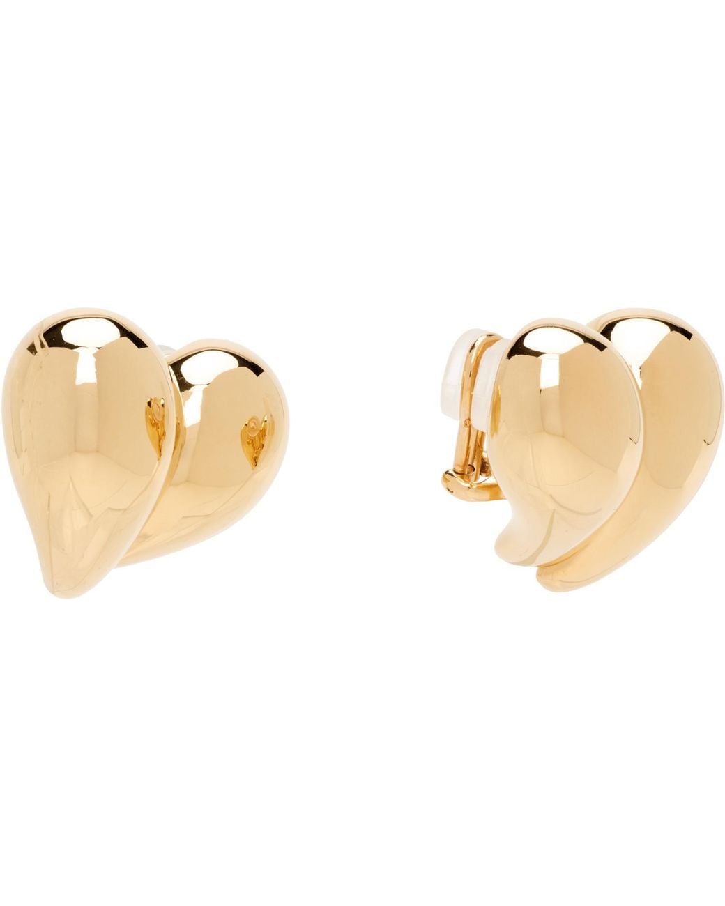Bottega Veneta Black Drop Clip-On Earrings