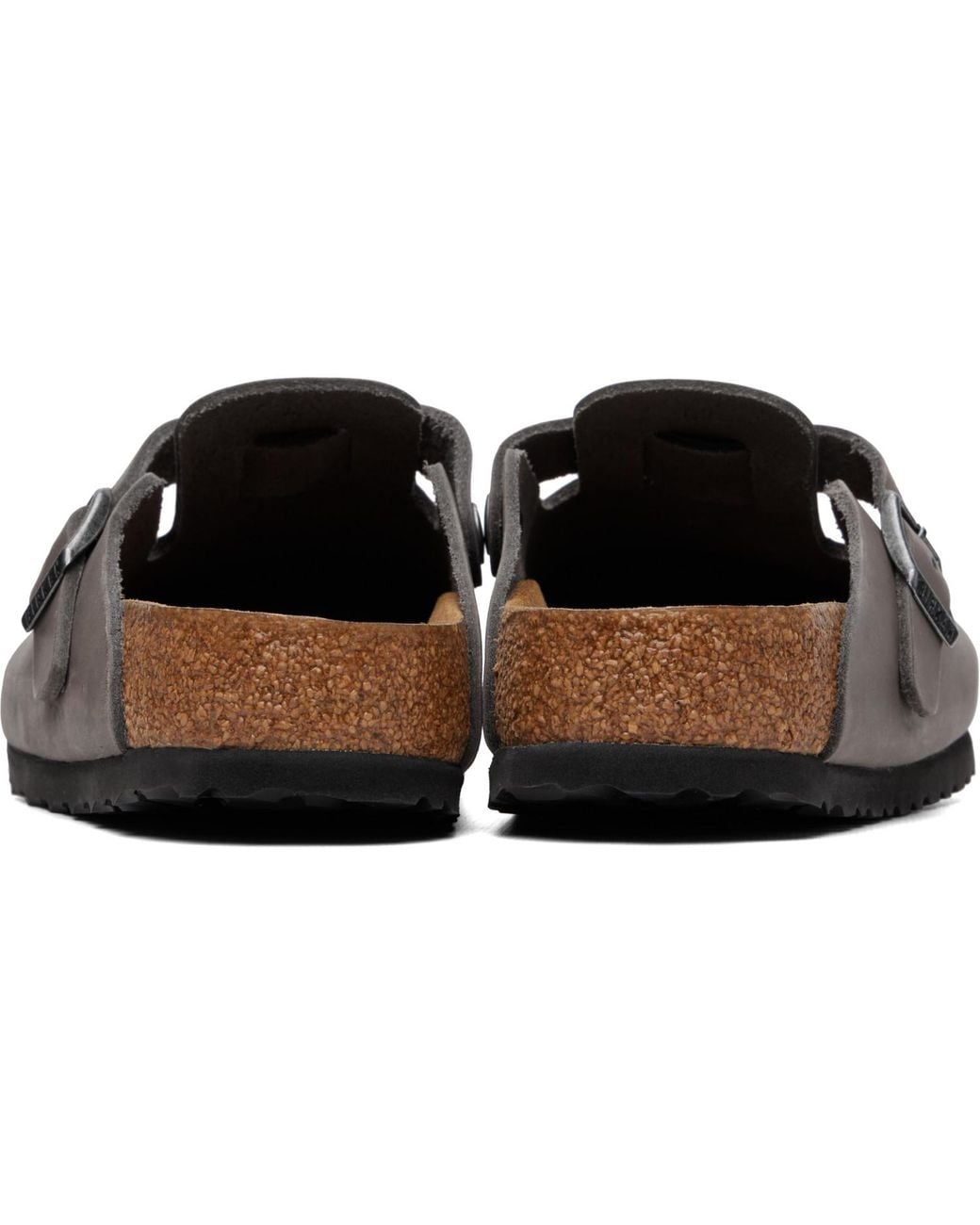 Birkenstock Brown Regular Boston Soft Footbed Oiled Leather Loafers