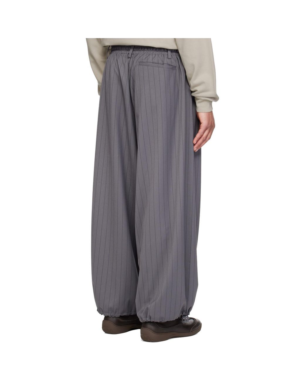 Y-3 Black Wool Trousers for men