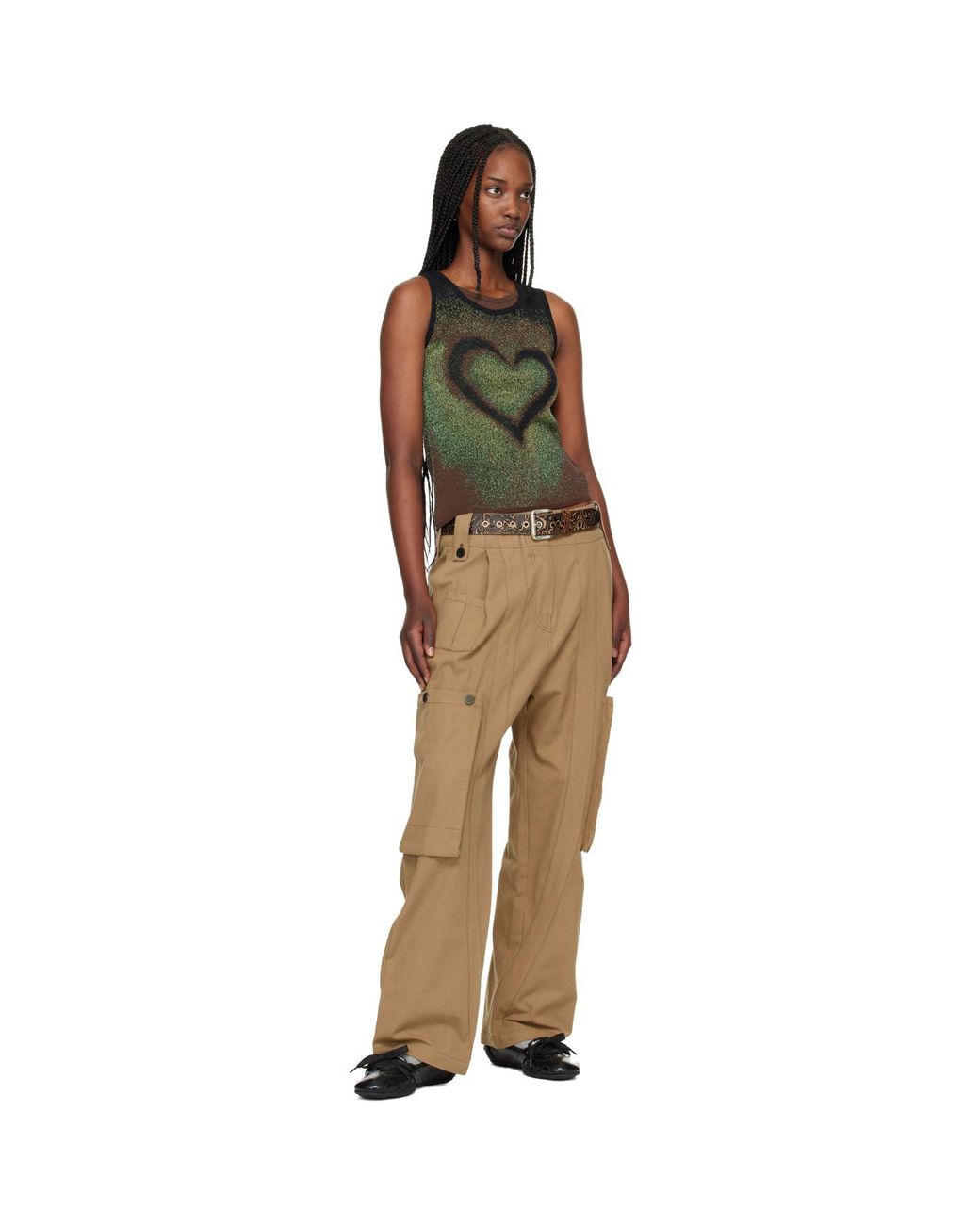 ANDERSSON BELL Multicolor Airbrush Love Tank Top