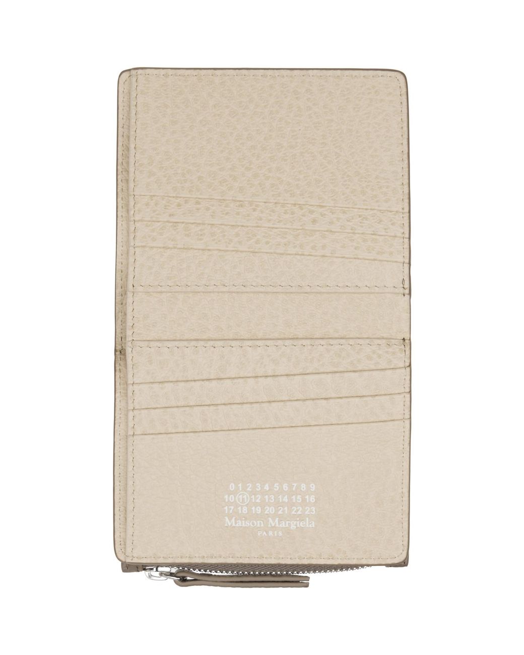 Maison Margiela Gray Taupe Four Stitches Wallet for men