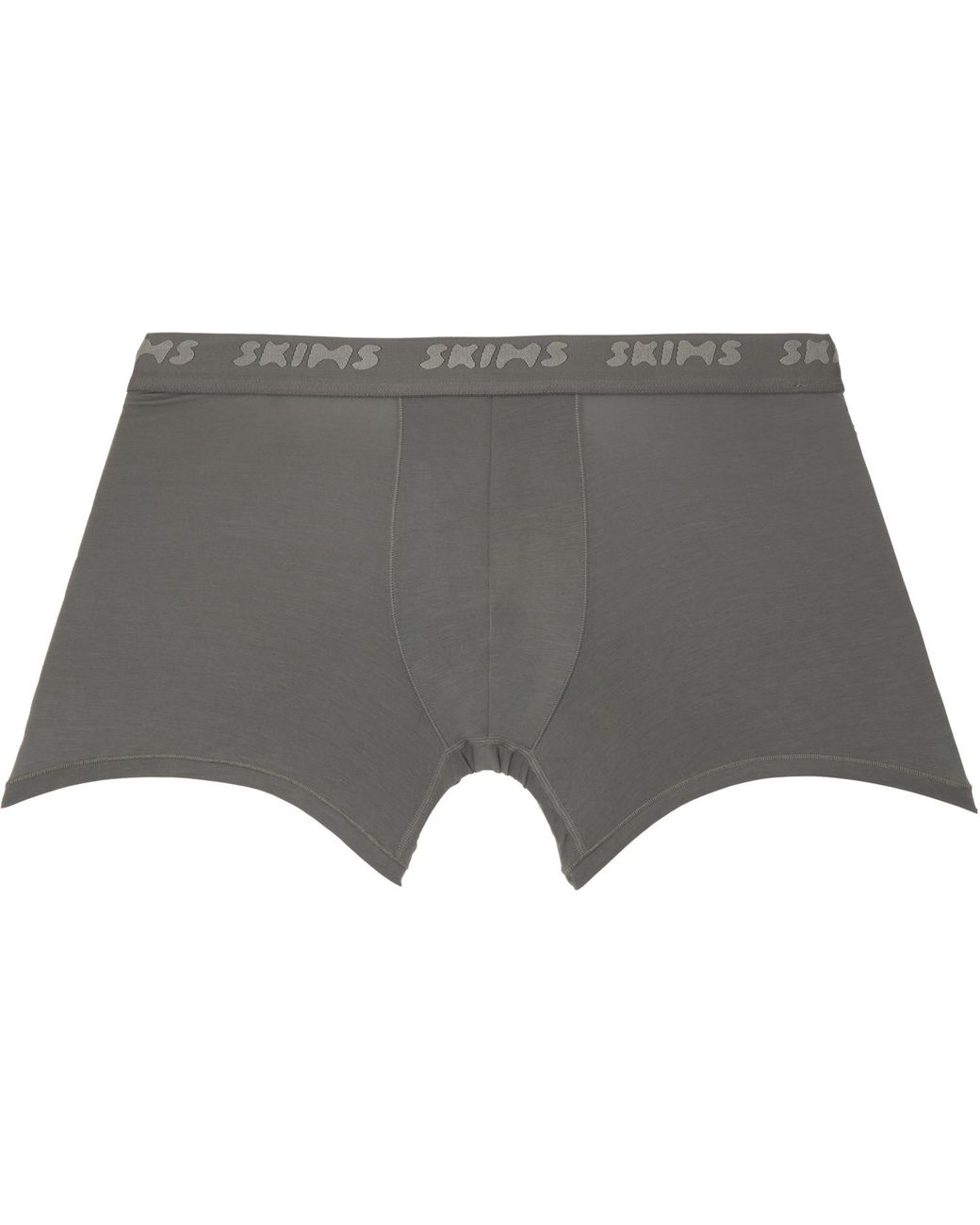 Skims Gray Three-Pack Stretch 3 Boxer Briefs for men