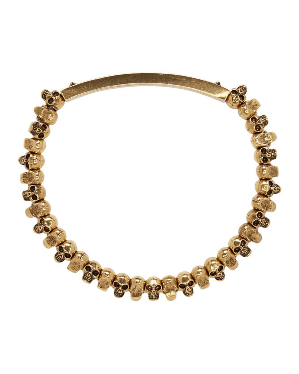 Alexander mcqueen hotsell gold bracelet