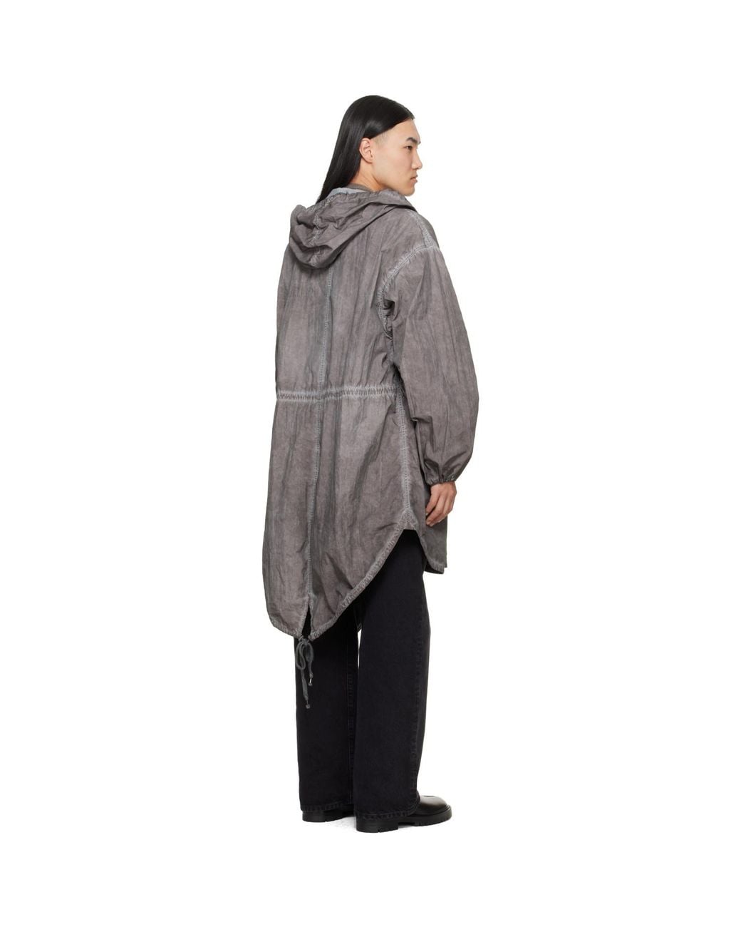 Maison Margiela Gray Hooded Parka for men