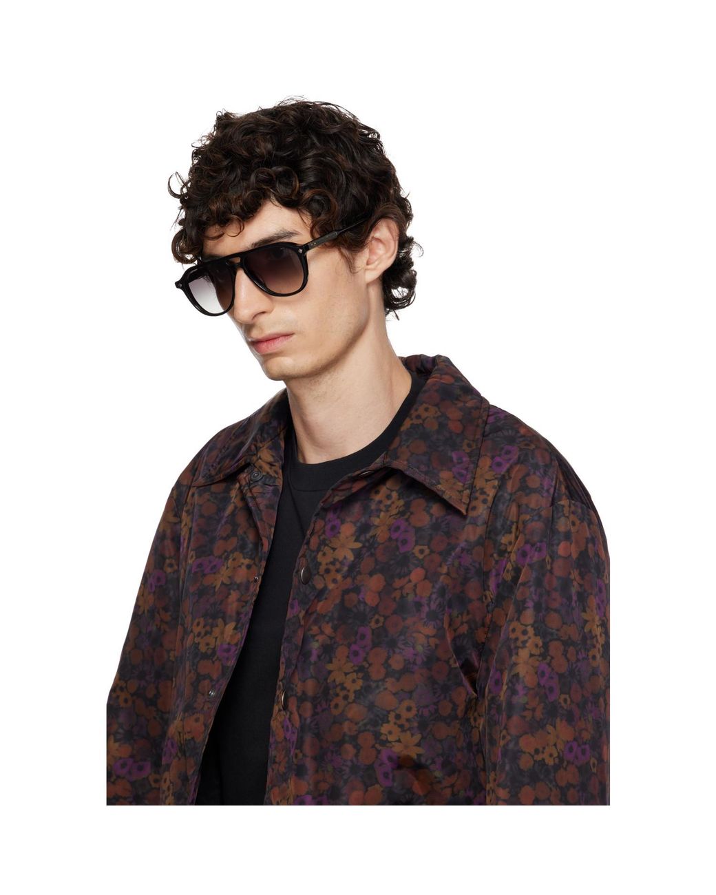Lunetterie Generale Brown 'Gran Turismo' Sunglasses for men