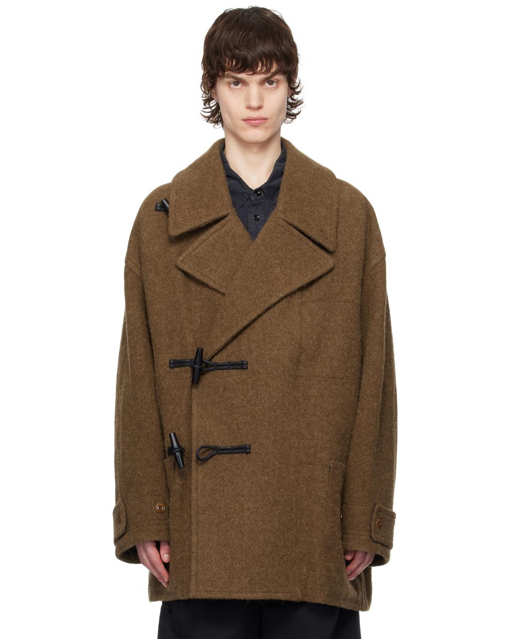【新品】 25AW LEMAIRE SHORT DUFFLE COAT /44 Lemaire Short Duffle Coat in Brown for Men | Lyst