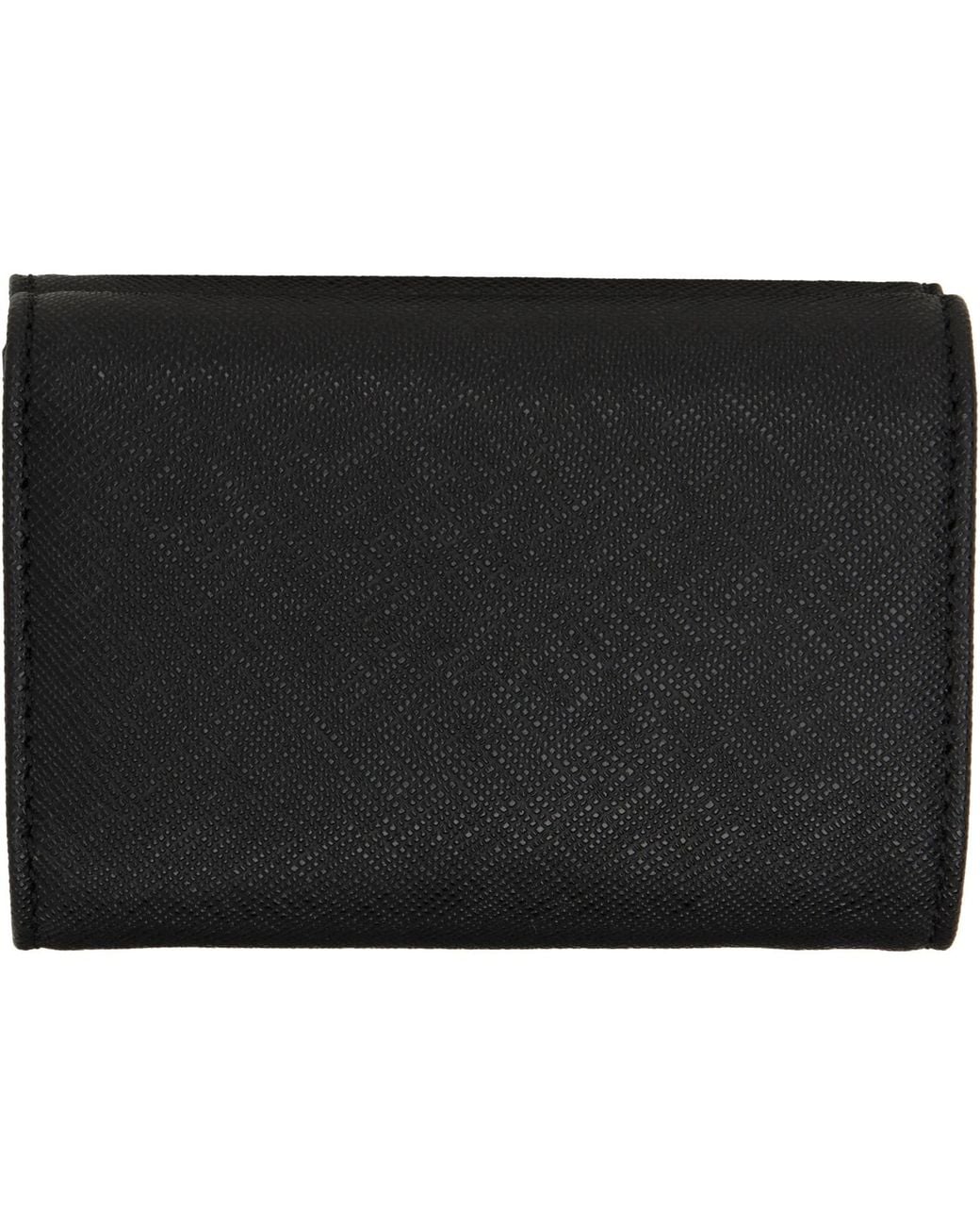 Vivienne Westwood Black Envelope Billfold Wallet for men