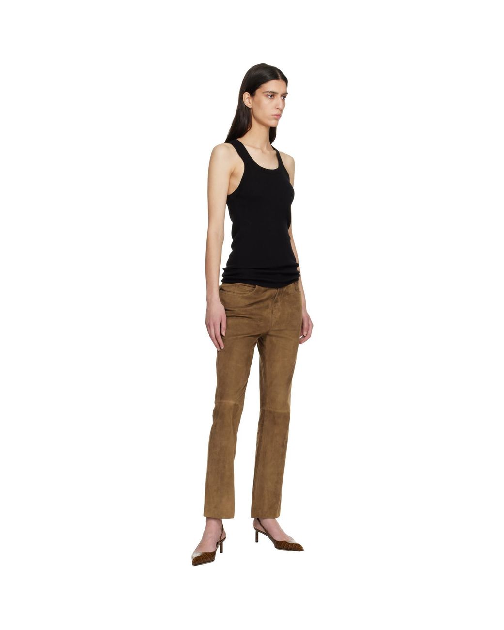 Tom Ford Black Fine Merino Rib Tank Top