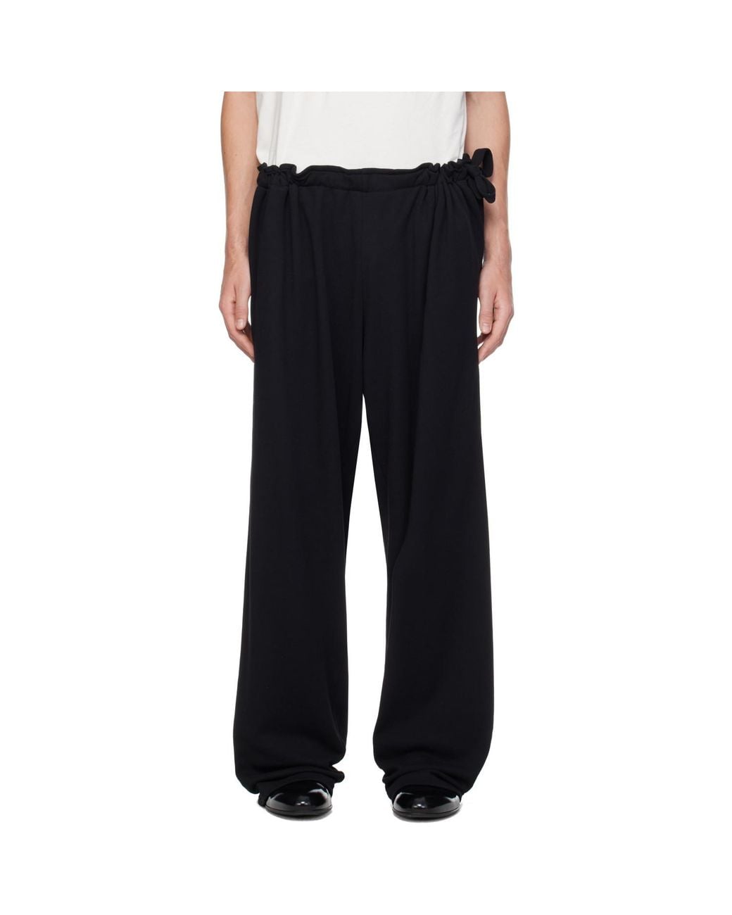 Kiko Kostadinov Black Oscar Wide Trousers for men