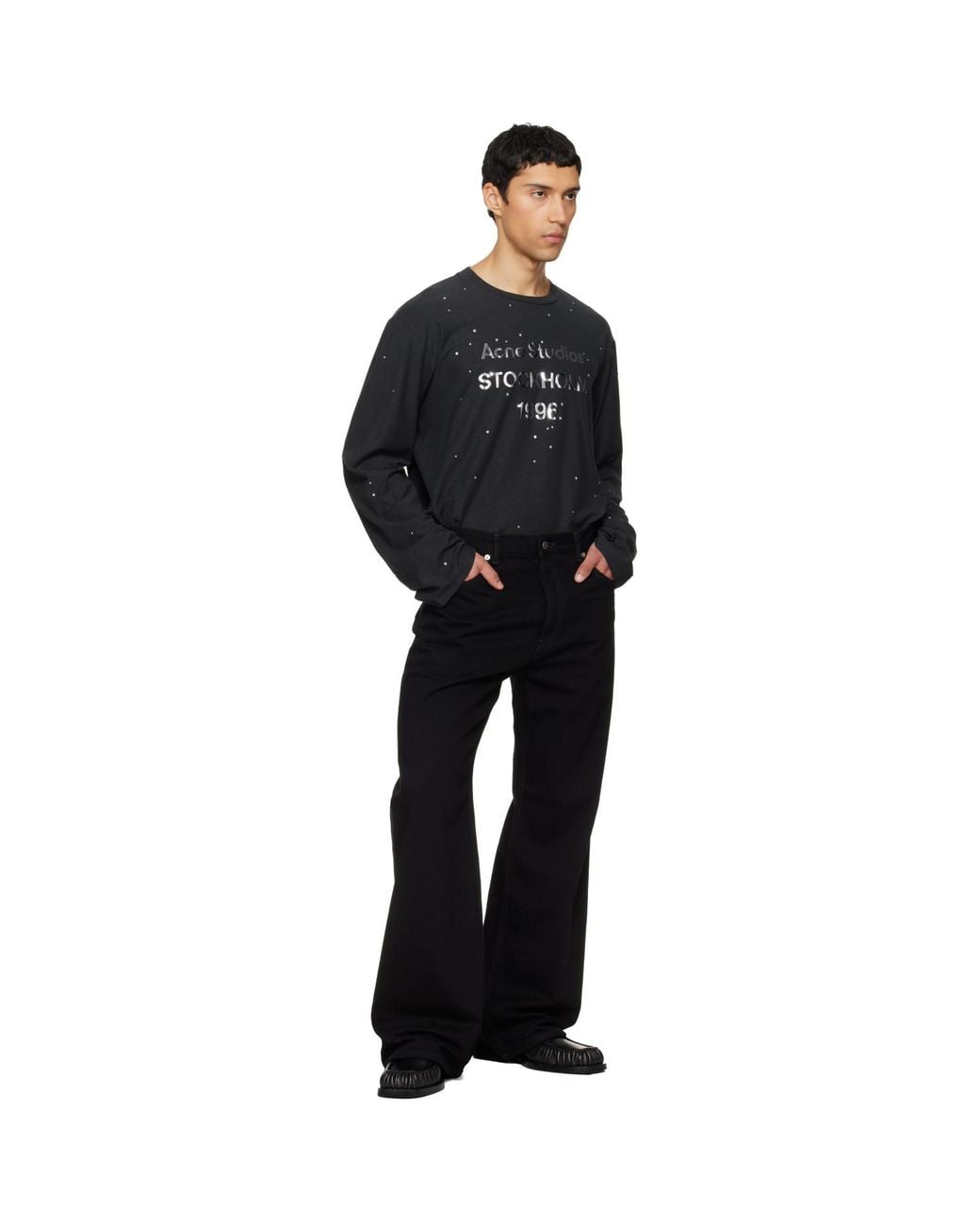 Acne Black Regular Fit 2021M Jeans for men