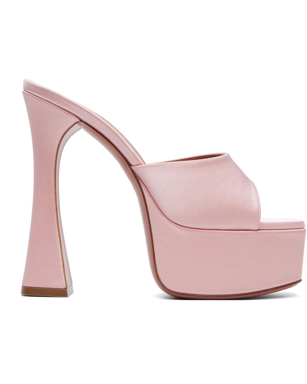 AMINA MUADDI Pink Ssense Exclusive Dalida Slipper 140 Heeled Sandals