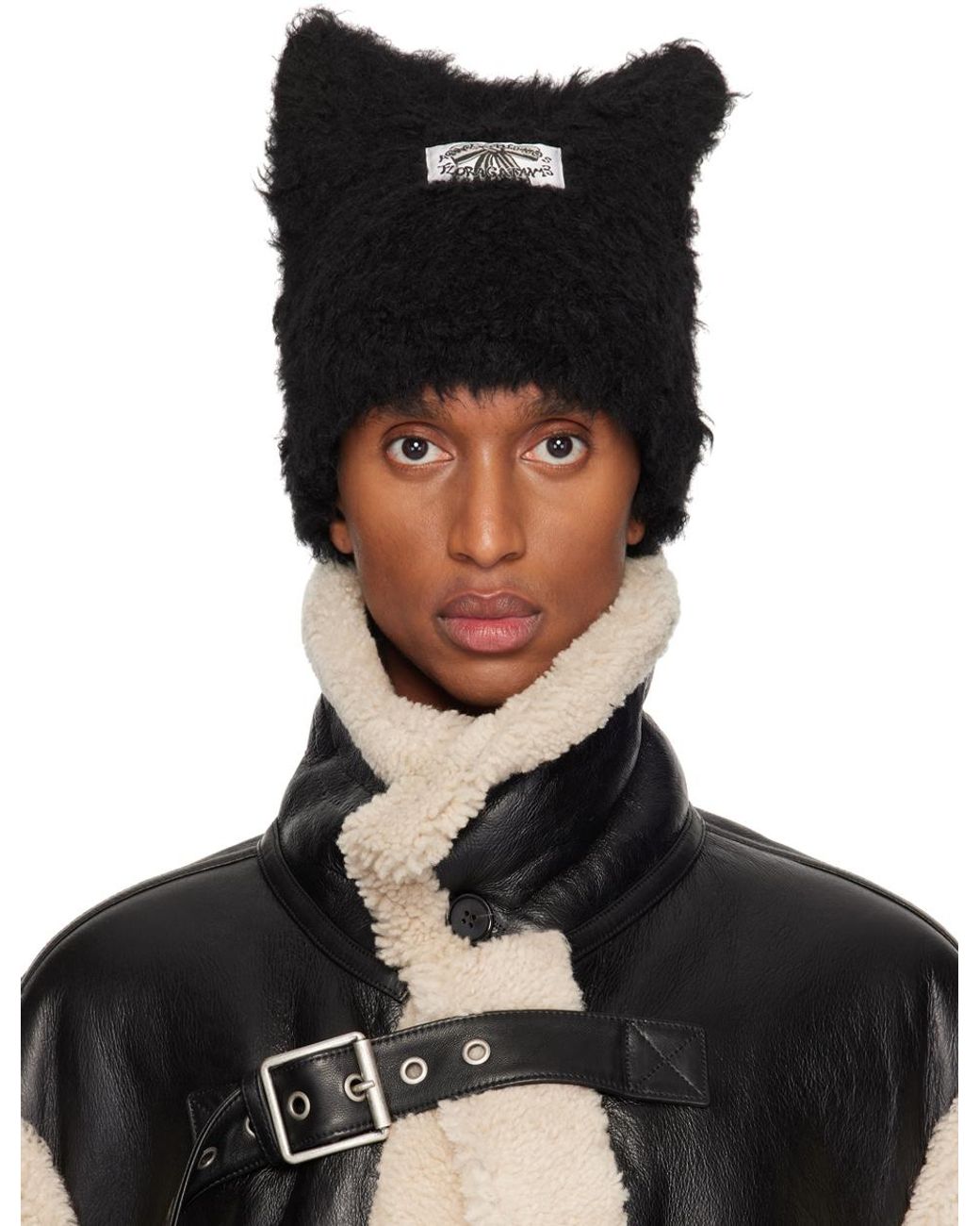 Acne Studios Fluffy Square Beanie ホワイト Acne Studios - Fluffy square beanie - White