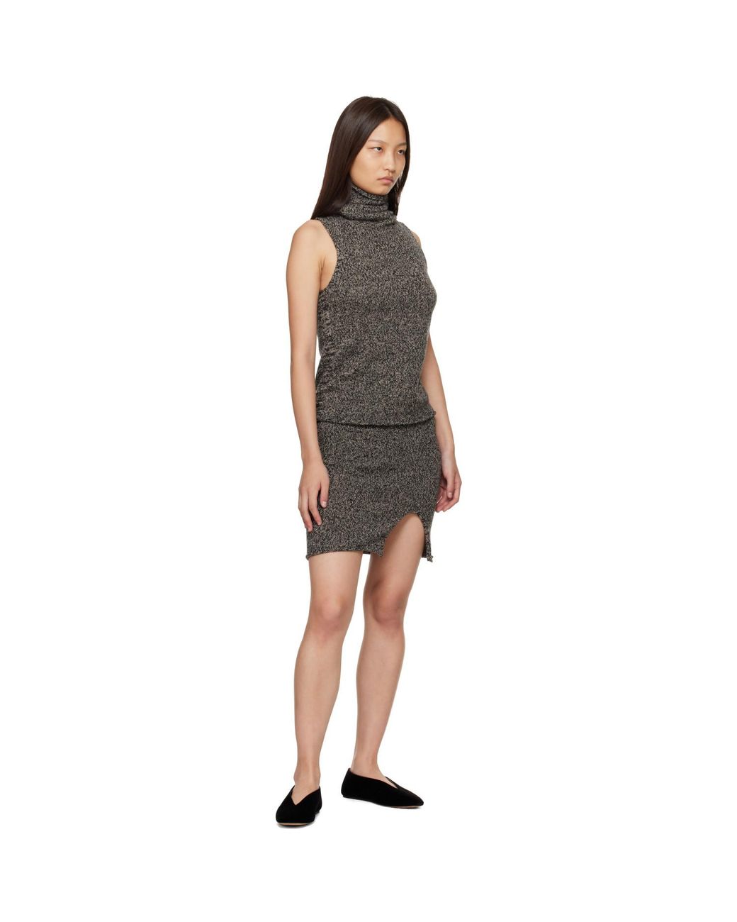 Baserange Black Kem Miniskirt