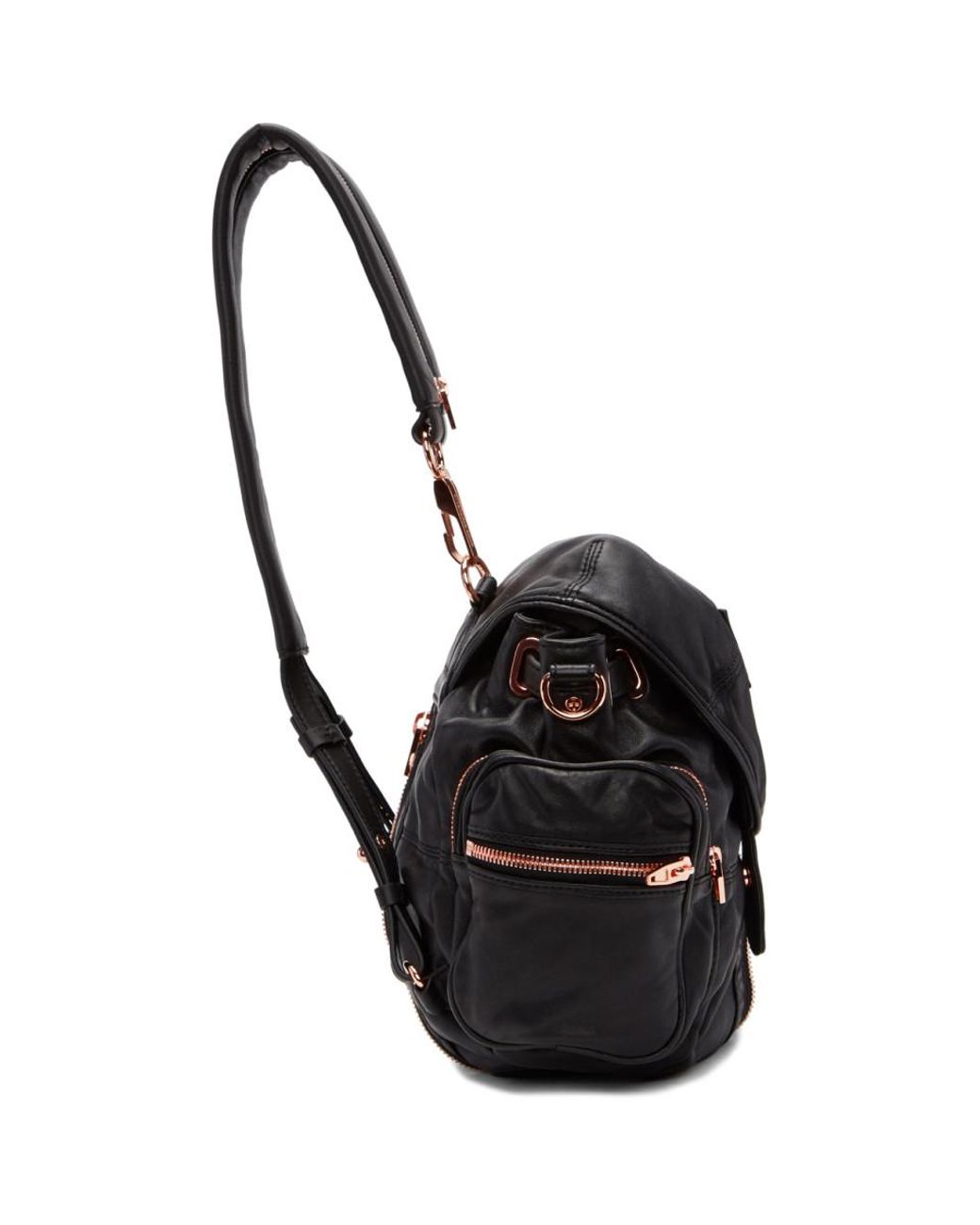 Alexander Wang Black & Rose Gold Mini Marti Backpack | Lyst Australia