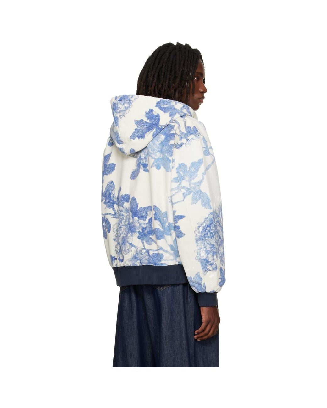 R13 Blue Off- & Relaxed Workwear Jacket for men