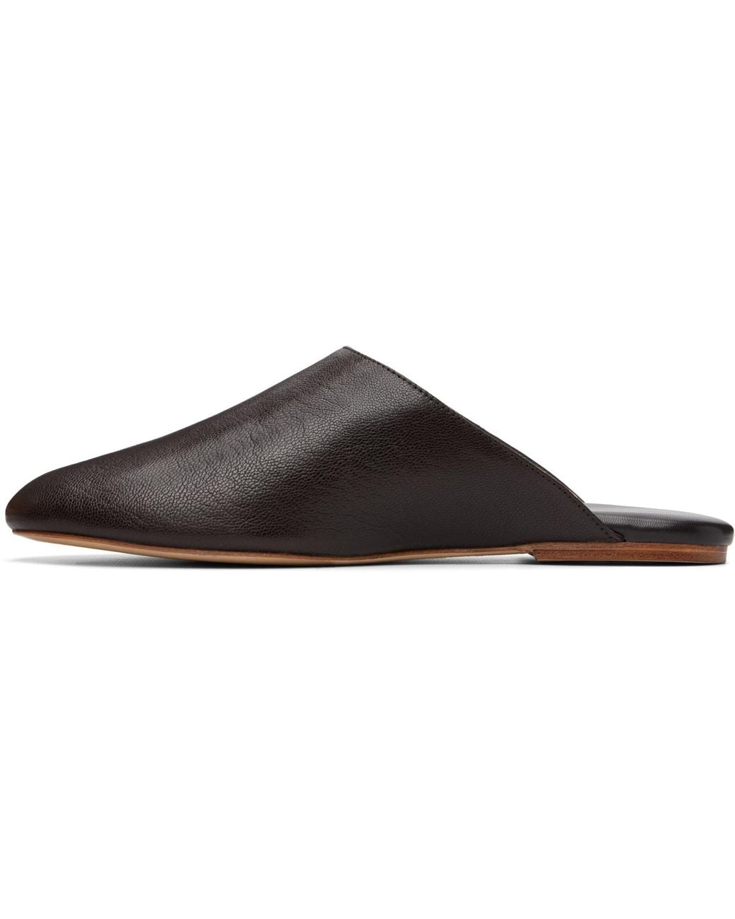 A.P.C. Black 'Les Mules' Slip-On Loafers