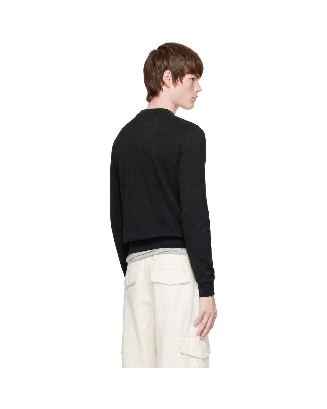 Moncler Black 'Mon Duck' Patch Sweatshirt for men