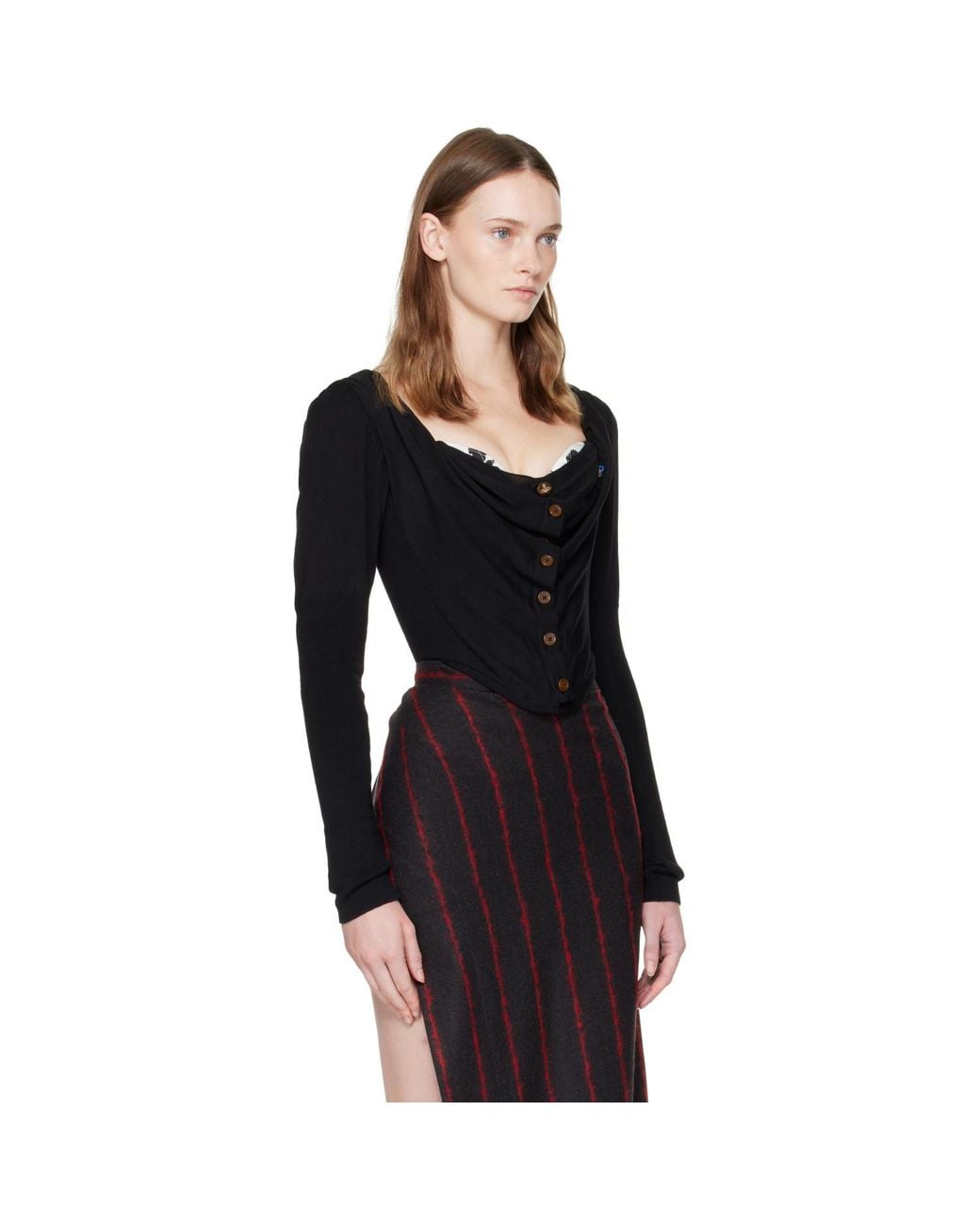Vivienne Westwood Black Bea Corset Cardigan