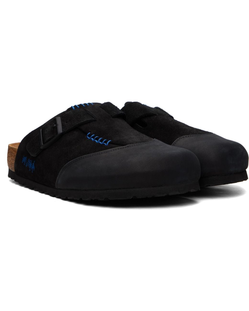 Birkenstock Black Adererror Edition Boston Cap Loafers for men
