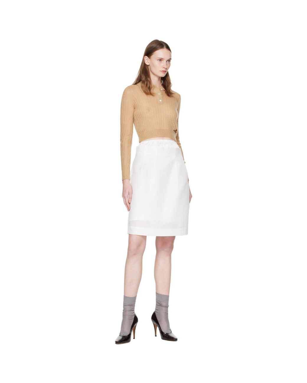 ShuShu/Tong Natural Lapel Knit Polo