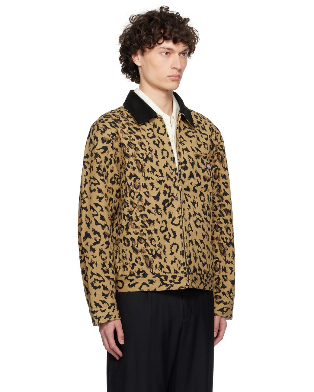 Wacko Maria Dickies Edition Leopard Work Jacket in Natural for Men