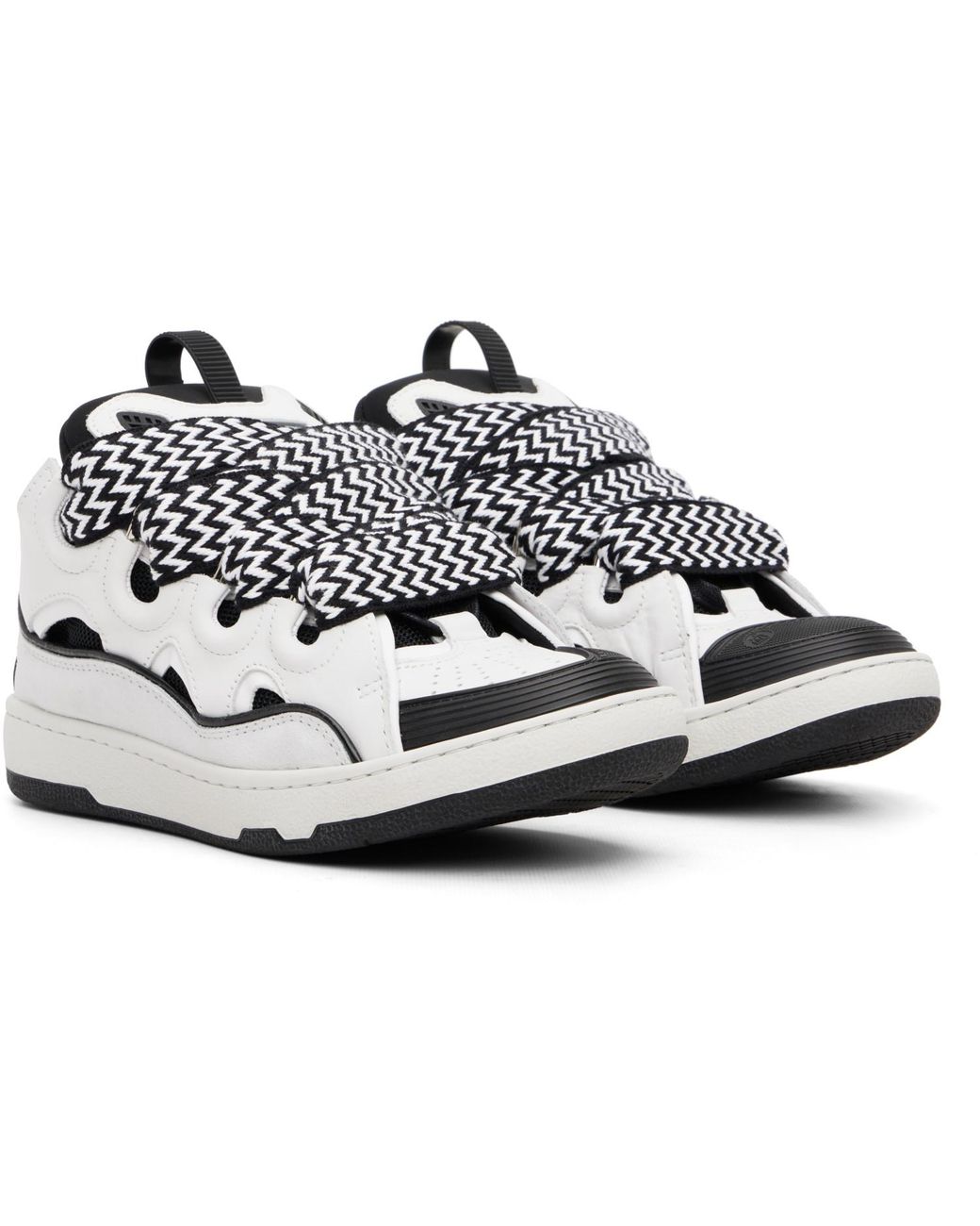 Lanvin Black Curb Sneakers