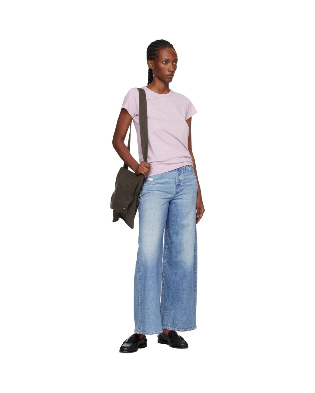 Rag & Bone Blue Rb Miramar Sofie Ankle-Length Jeans