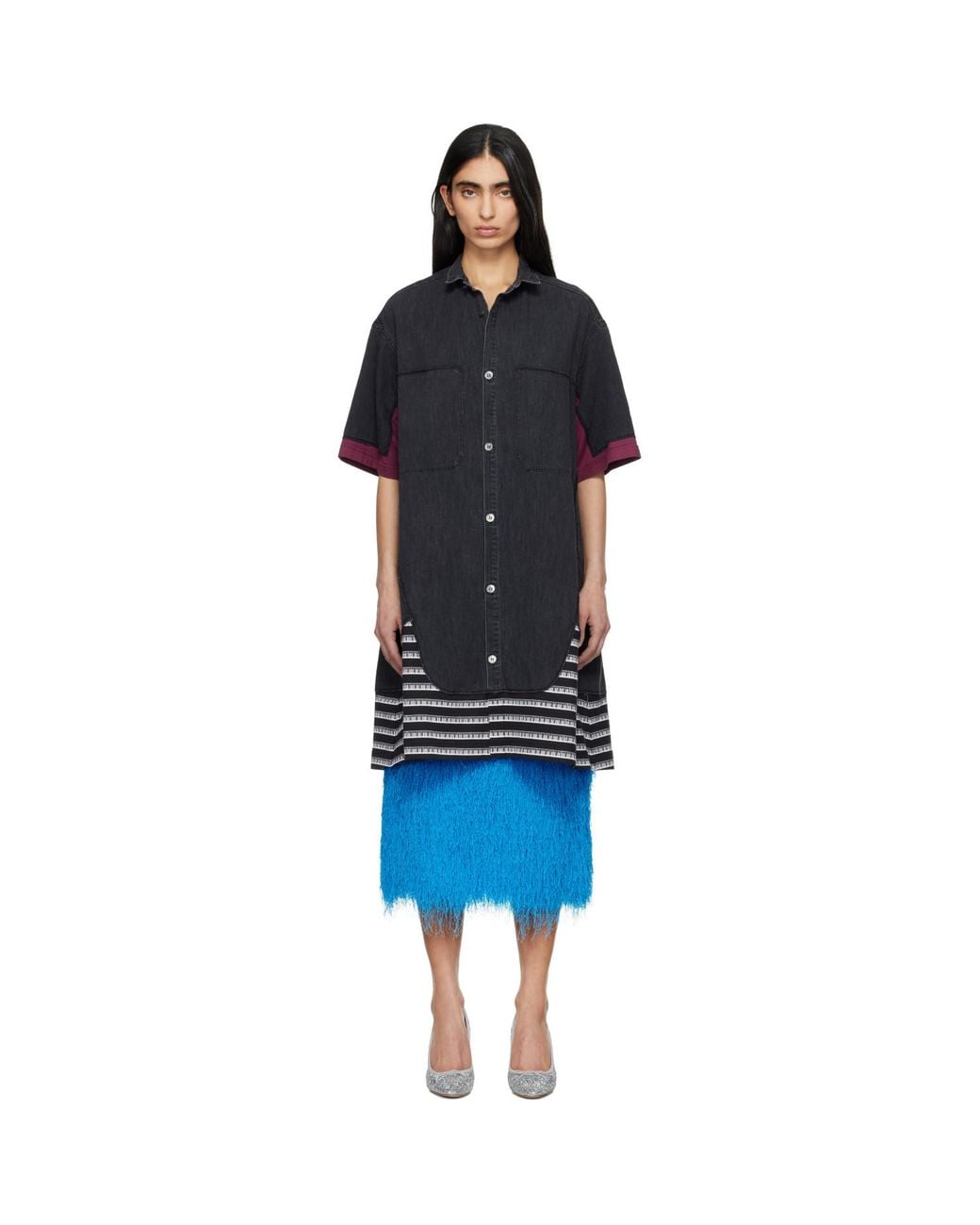 Undercover Black Up1F1402 Denim Shirt