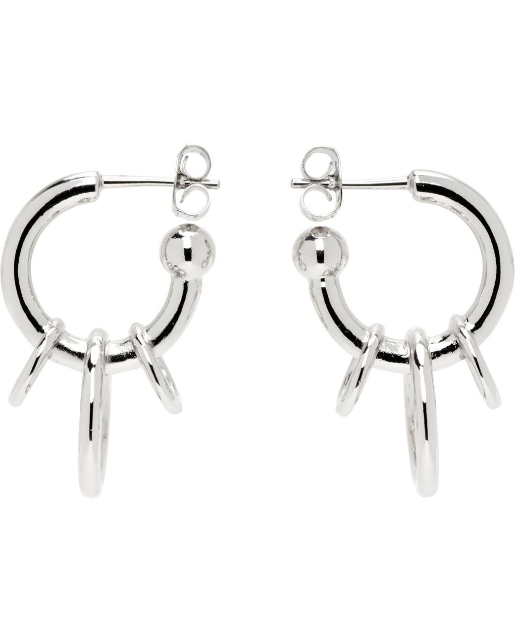 Justine Clenquet Black Jen Earrings
