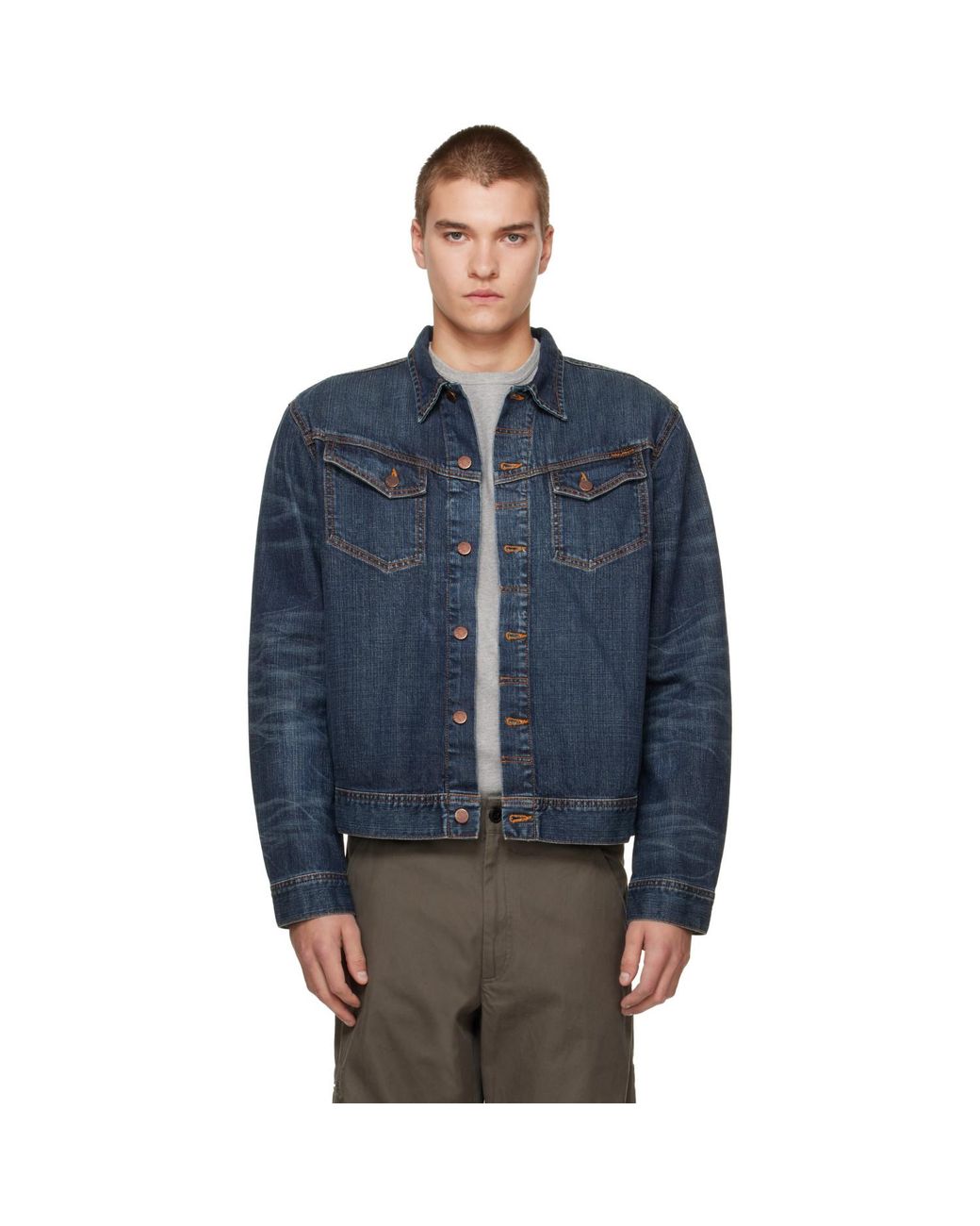 Nudie Jeans Blue Conny Denim Jacket for men