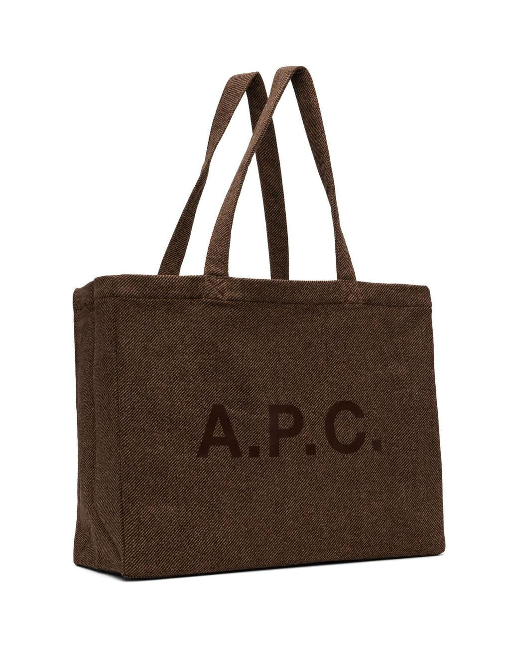 A.P.C. Brown Diane Shopping Tote for men