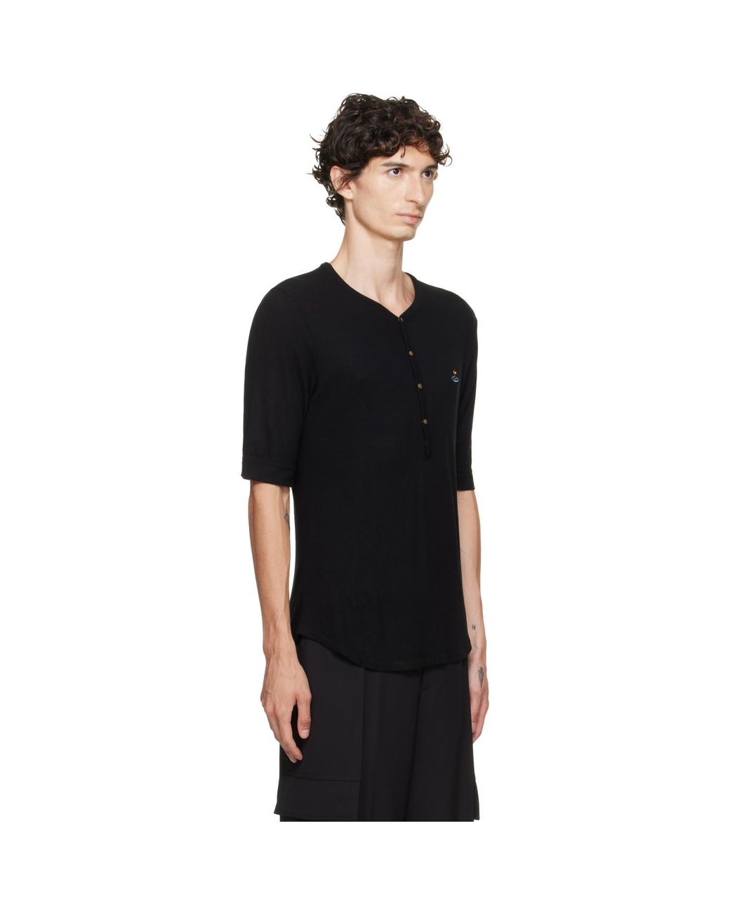 Vivienne Westwood Black Sailor Henley for men