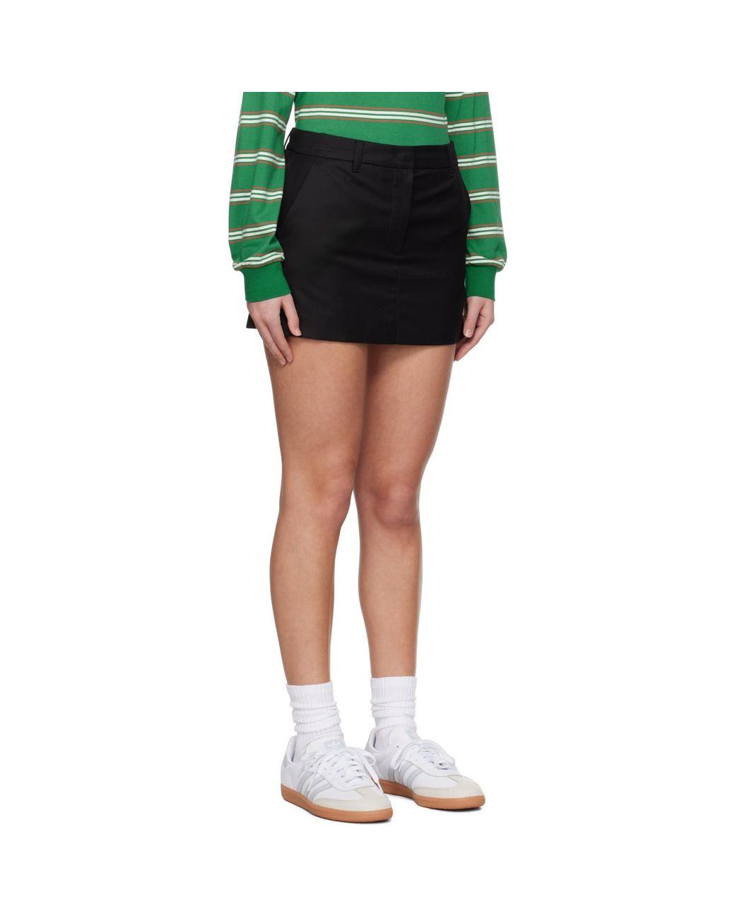 DUNST Black Micro Miniskirt