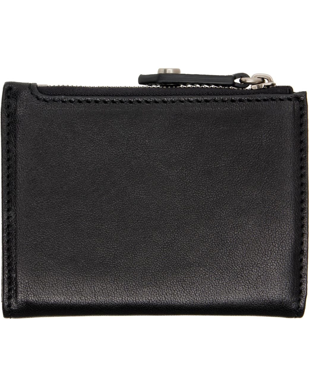 Vivienne Westwood Black Slim Flap Card Holder for men