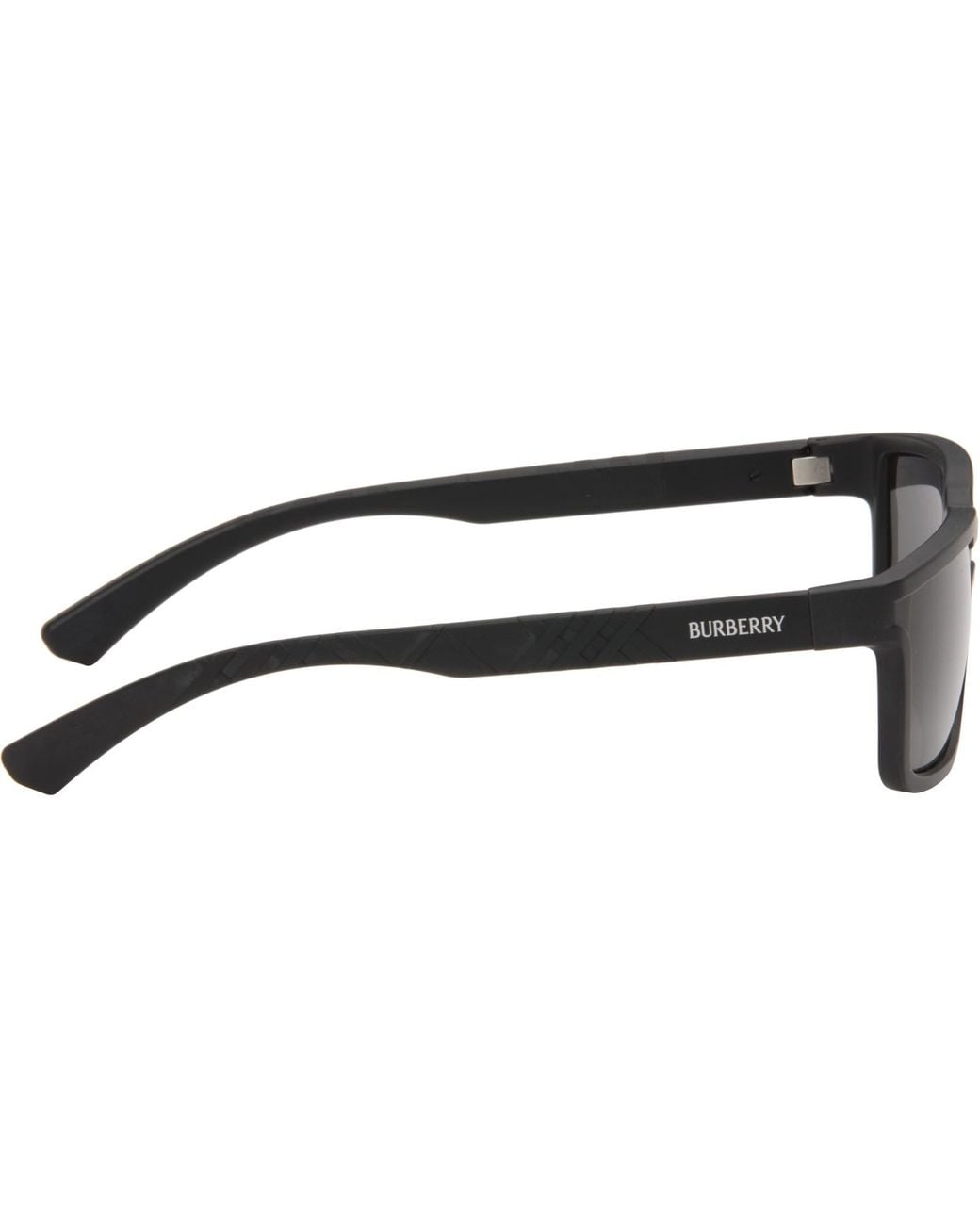 Burberry Gray Rectangular Sunglasses for men