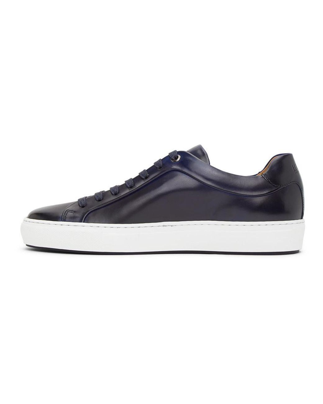 BOSS by HUGO BOSS Leather Sneaker | Mirage Tenn in Blue for Men | Lyst