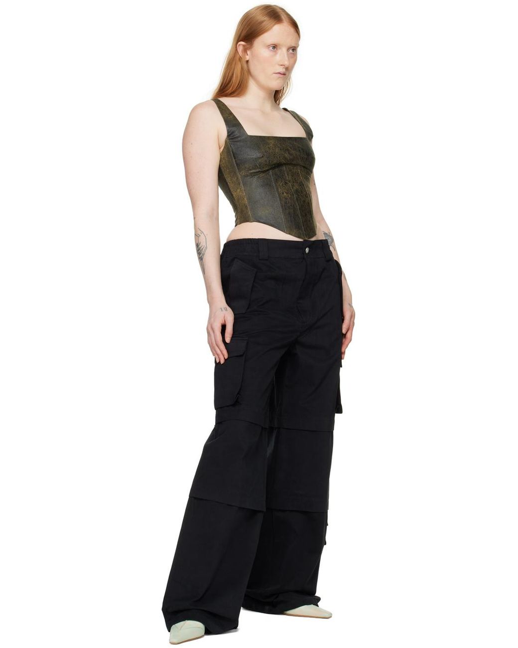 MISBHV Ssense Exclusive Faux-Leather Tank Top in Black | Lyst