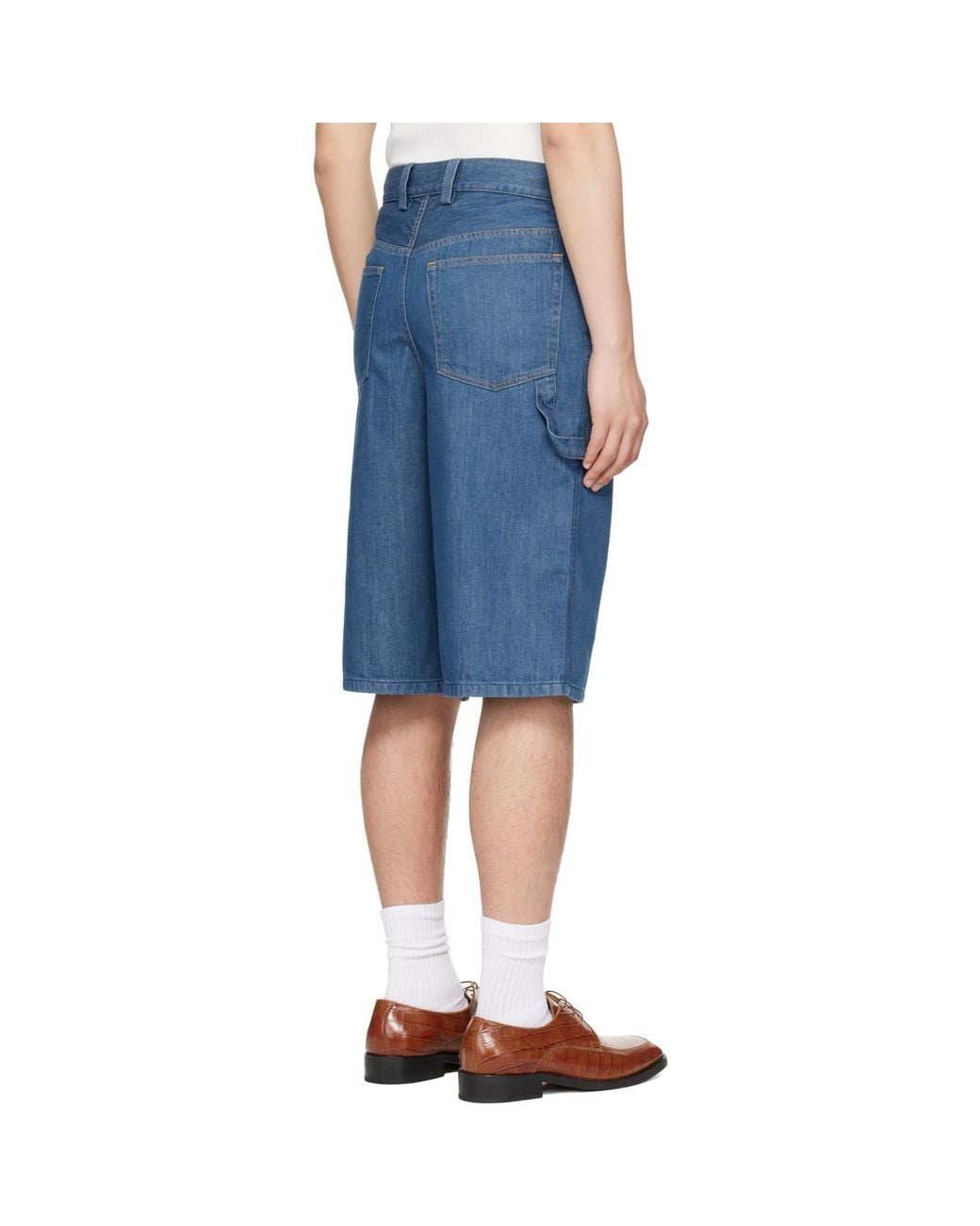A.P.C. Blue Westland Denim Shorts for men