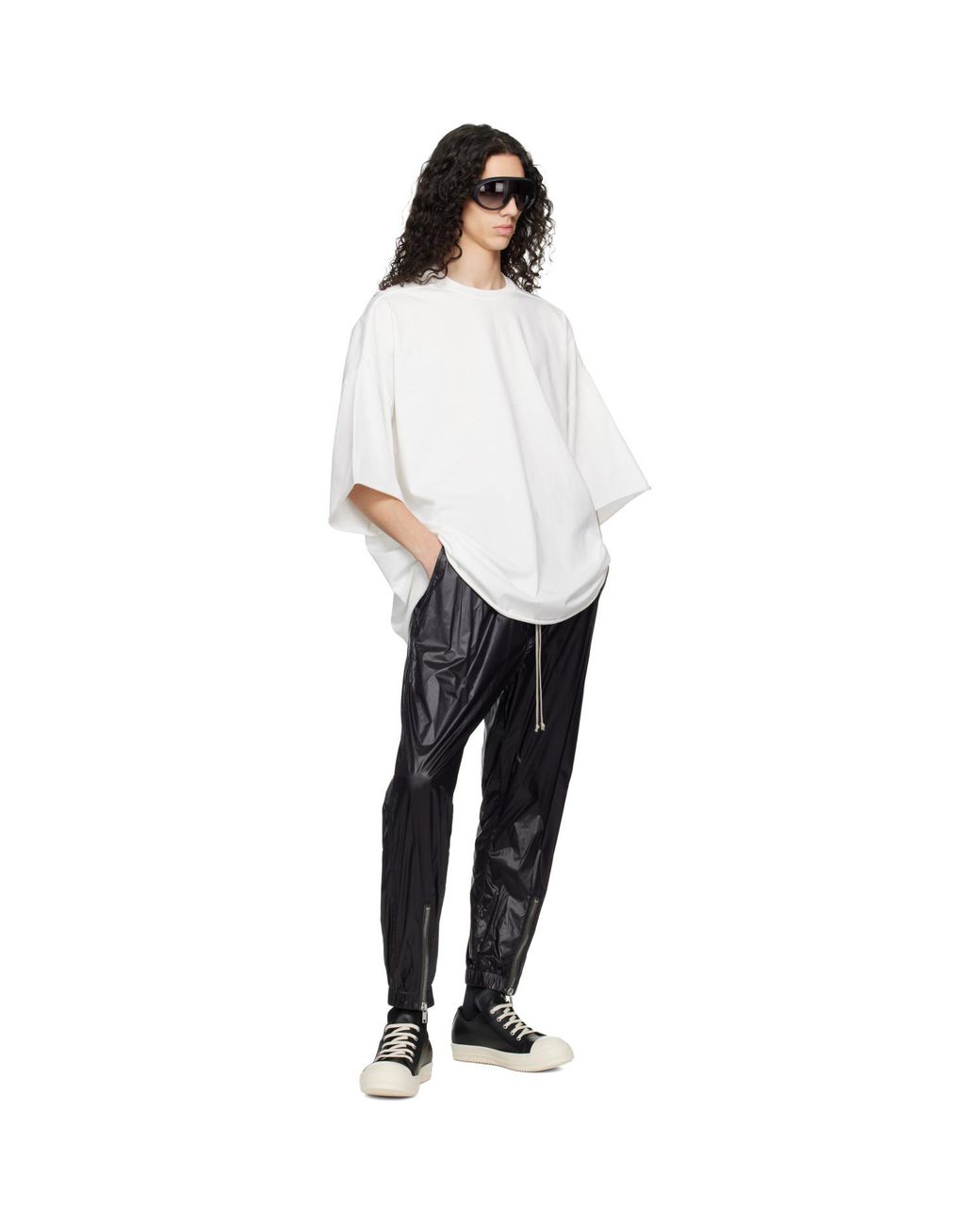 Rick Owens White Off- Temple Tommy T-Shirt for men